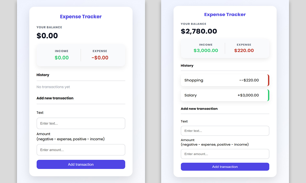 Expense Tracker React App